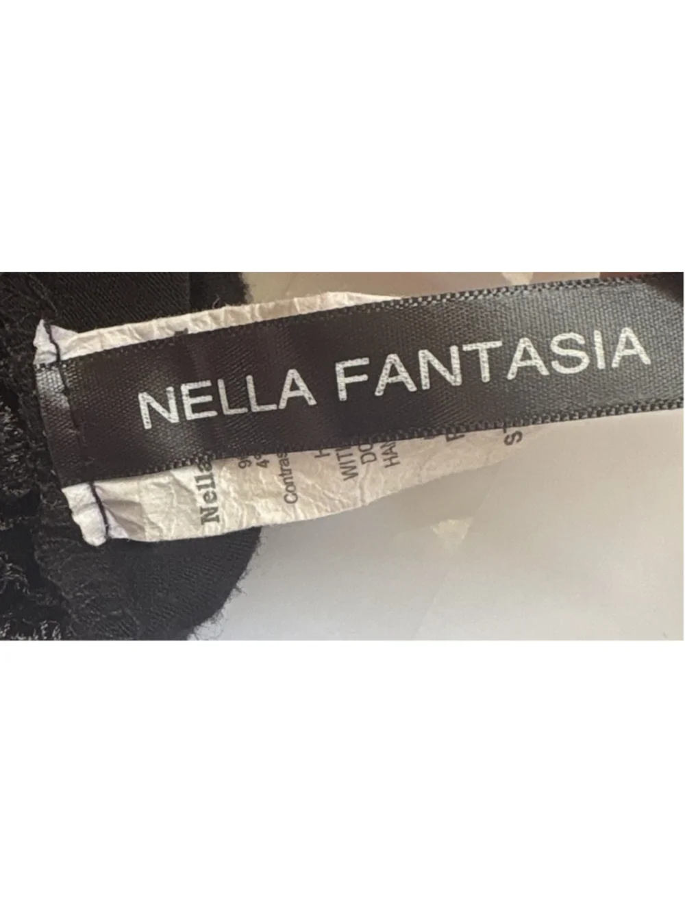 Nella Fantasia Black Maxi Dress Large L Lace Mock Neck Bodycon Side Slit Cutout